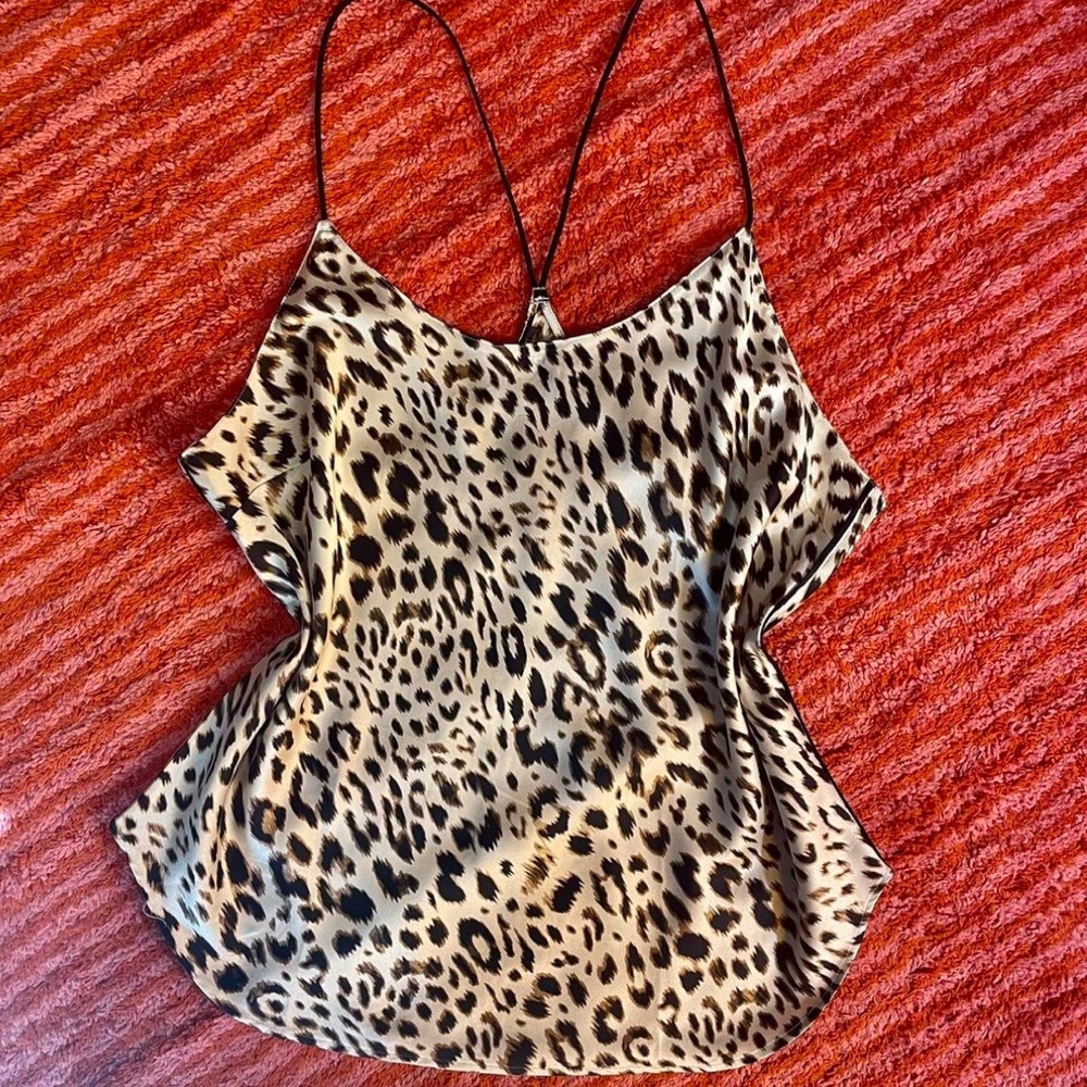 Victoria’s Secret leopard sleep tank top EUC size M